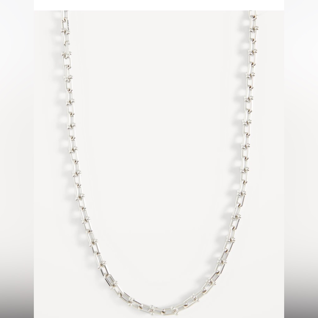 Free With Purchasesilver Toned Metal Chain Necklace 5$